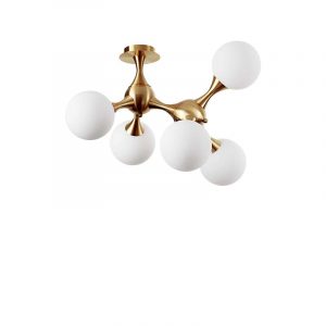 IDEAL-LUX-NODI-PL5-ORO-SATINATO-STILLUCE-STORE-BERGAMO