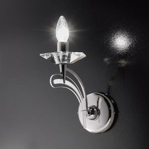 Metallux Icaro Parete 1 Luce Cromo