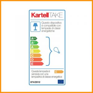 Kartell Take Ambra 9050 Lampada Tavolo - immagine 4
