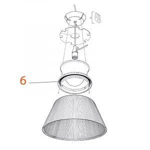 Flos Romeo Moon S2 Assieme anello di sicurezza - immagine 1