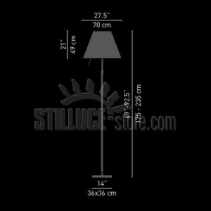 Luceplan Grande Costanza Terra con Interruttore on/off D13G t.i. - immagine 3