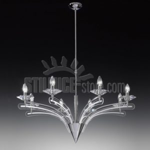 Metallux Icaro Sospensione 8 Luci Cromo - immagine 4