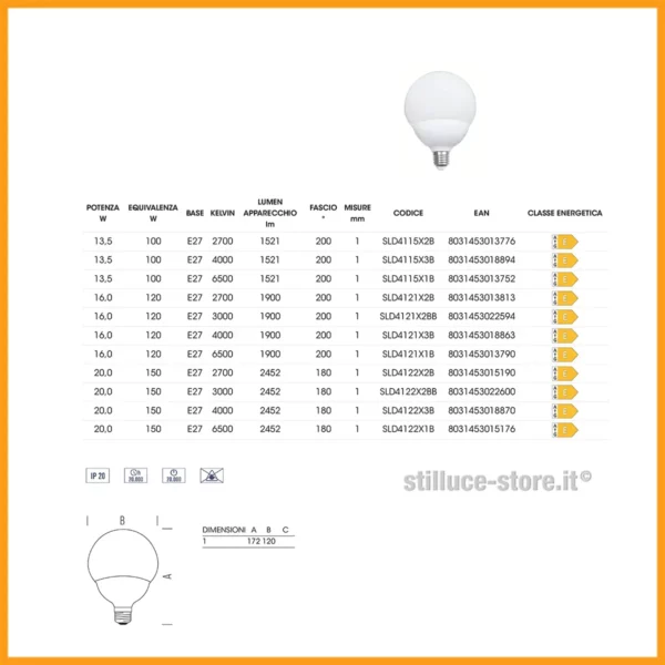 lampadina-led-e27-globo-120-e27-opale-stilluce-store-bergamo