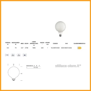 lampadina-led-e27-globo-smerigliata-stilluce-store-bergamo