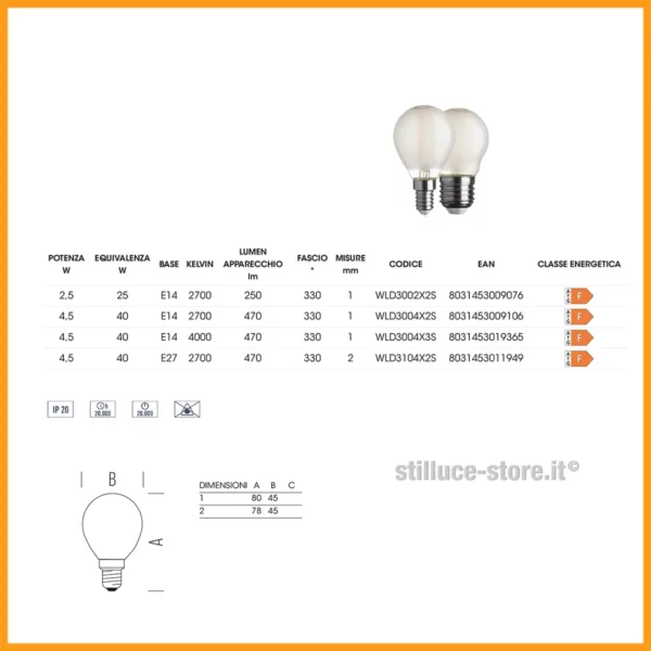 lampadina-led-e27-sfera-smerigliata-stilluce-store-bergamo