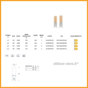 ampadina-led-g9-230v-stilluce-store-bergamo