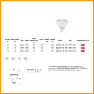 Lampadina LED GU5,3 12V - immagine 2