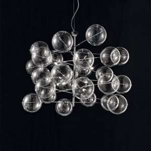 Metallux Atom lampada a sospensione d. 80 cm
