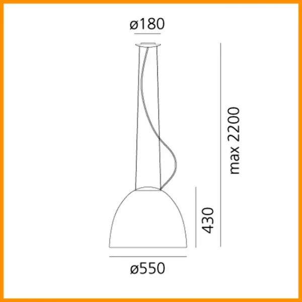 ARTEMIDE-NUR-GLOSS-LED-SOSPENSIONE-STILLUCE-STORE_DIM-BERGAMO