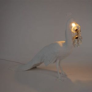 SELETTI-PEACOCK-LAMP-ACCESA--2-LAMPADA-STILLUCE-STORE-BERGAMO