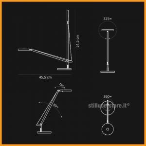 Artemide Demetra micro tavolo LED - immagine 4