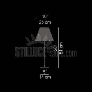 Luceplan Costanzina Tavolo con Interruttore on/off D13 pi. Alu - immagine 5