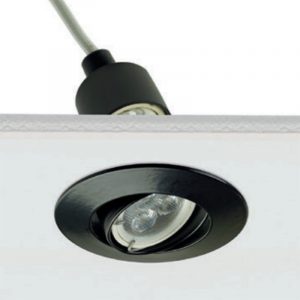 Egoluce Faretto incasso 230V Geko Mini cod. 6681 orient. con lamp.