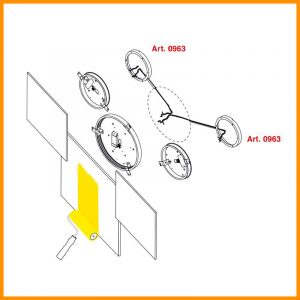 Egoluce Q Light 50 x 50 lampada LED parete soffitto Cod. 4590 - immagine 4