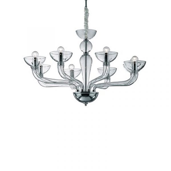deal-lux-casanova-lampadario-8-luci-trasparente-stilluce-store-bergamo