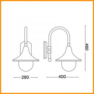 Ideal Lux Cima AP1 Lampada Parete - immagine 4