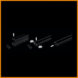 Barra LED alluminio per cucina mt 2 completa - immagine 4
