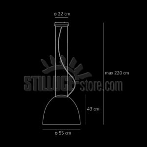 Artemide Nur Sospensione E27 Grigio Antracite - immagine 3