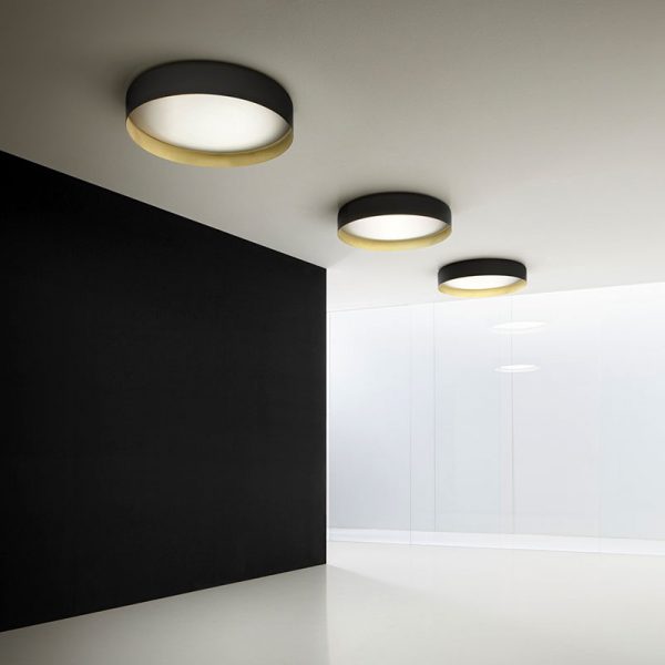 panzeri-ginevra-plafoniera-nero-satinato-oro-stilluce-store-bergamo