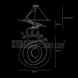 Artemide Pirce Sospensione Led Oro - immagine 2