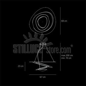 Artemide Pirce Mini Sospensione Led Oro - immagine 3
