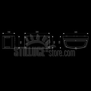 Boluce Blues Big Monodirezionale E27 Cod. 8081 - immagine 3
