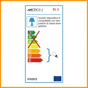 Micron Queen Lampada Parete Cristallo Nero KM0 - immagine 3