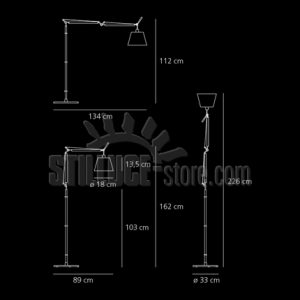 Artemide Tolomeo Basculante Terra Diffusore cm.18 - immagine 3