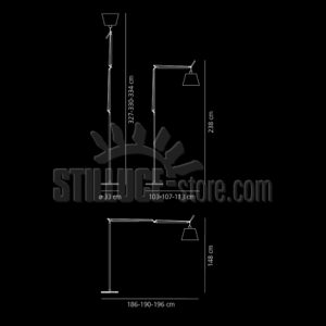 Artemide Tolomeo Mega Terra Dimmer Diffusore Pergamena Cm 32 - immagine 4