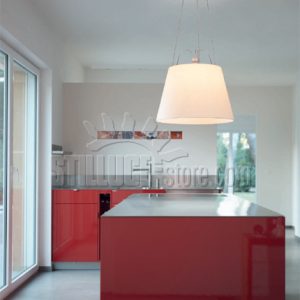 Artemide Tolomeo Mega Sospensione Diffusore Pergamena cm 52 - immagine 2