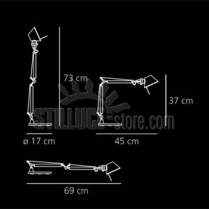 Artemide Tolomeo Micro Tavolo Color - immagine 5