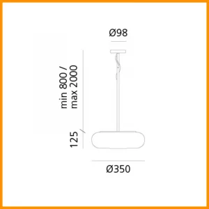 Artemide Danese Itka 35 Lampada a Sospensione - immagine 3