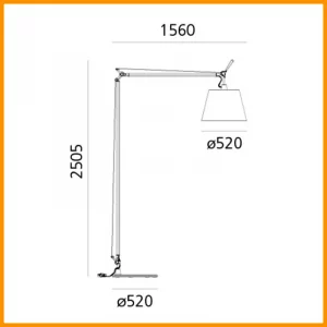 Artemide Tolomeo Maxi Lampada da Terra - immagine 3