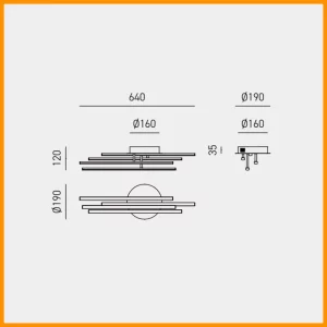 Gea Luce Tullia P4 Lampada Parete o Soffitto - immagine 3