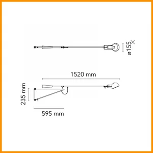 FLOS-265-SMALL-LAMPADA PARETE-CHROMATICA-STILLUCE-STORE_DIM-BERGAMO