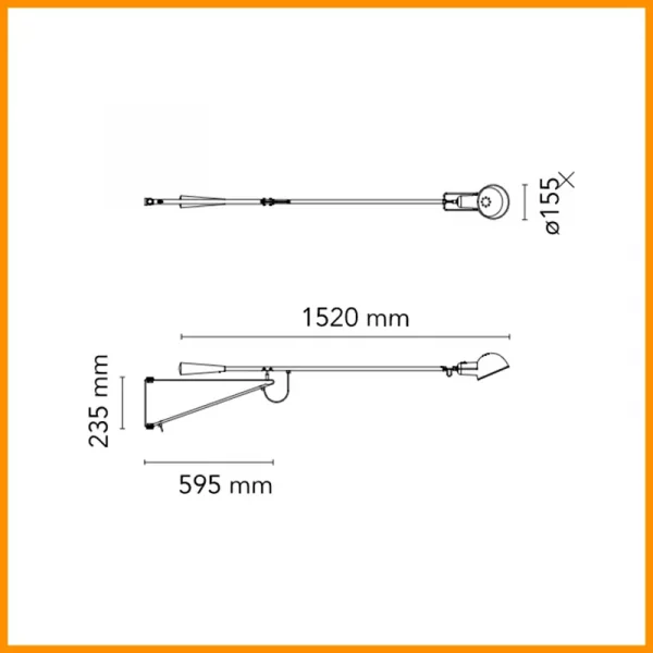 FLOS-265-SMALL-LAMPADA PARETE-CHROMATICA-STILLUCE-STORE_DIM-BERGAMO