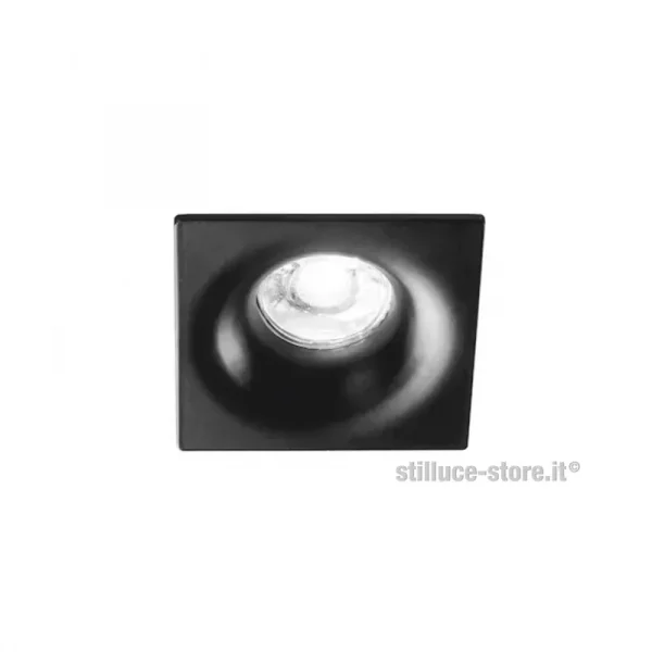 ISYLUCE-FARETTO INCASSO-QUADRATO-NERO-COD-710N-GU10-STILLUCE-STORE-BERGAMO