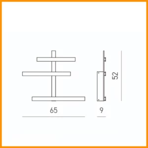 Gea Luce Rake AL parete o soffitto KM0 - immagine 2