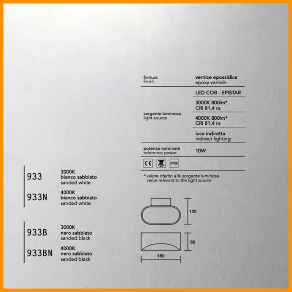 ISYLUCE-DRAPPO-LAMPADA-PARETE-LED-COD-933-STILLUCE-STORE-BERGAMO_DIM