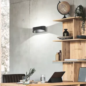 ISYLUCE-DRAPPO-LAMPADA-PARETE-LED-NERA-COD-932B-AMB-STILLUCE-STORE-BERGAMO