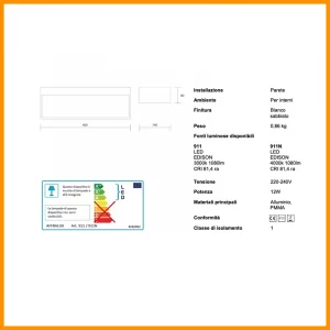 ISYLUCE-E-SPOT-LAMPADA-PARETE-LED-BIEMISSIONE-COD-911-STILLUCE-STORE-BERGAMO_DIM