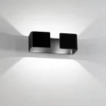 ISYLUCE-GRAFFA-LAMPADA-PARETE-LED-NERA-COD-924-PB-STILLUCE-STORE-BERGAMO