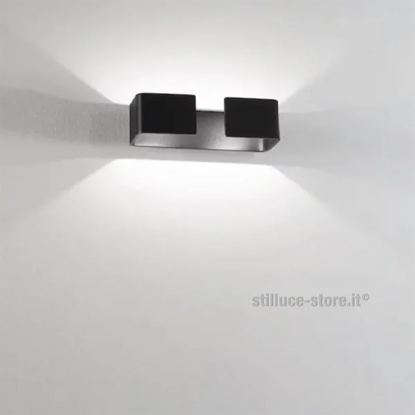 ISYLUCE-GRAFFA-LAMPADA-PARETE-LED-NERA-COD-924GB-STILLUCE-STORE-BERGAMO