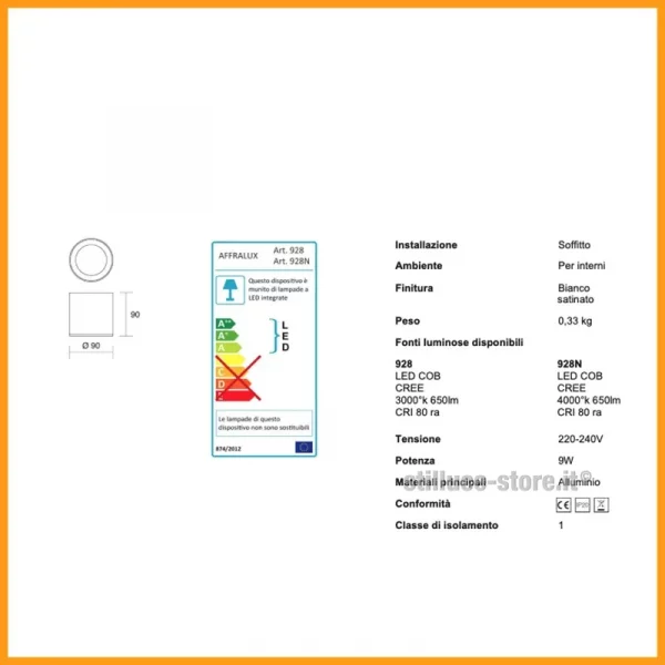 ISYLUCE-KLIN-LAMPADA-SOFFITTO-LED-COD-928-STILLUCE-STORE-BERGAMO_DIM