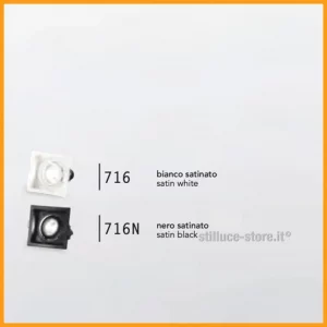 ISYLUCE-SIMPLIE-FARETTO INCASSO-QUADRATO-BI-NE-COD-716-GU10-STILLUCE-STORE-BERGAMO