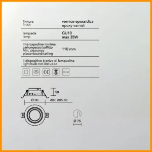 ISYLUCE-SIMPLIE-FARETTO INCASSO-TONDO-COD-715-GU10-STILLUCE-STORE-BERGAMO_DIM