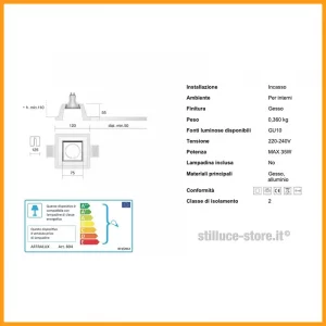 ISYLUCE-GYPSOS-FARETTO-INCASSO-GESSO-804-STILLUCE-STORE-BERGAMO_DIM