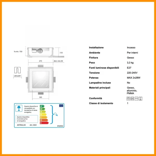 ISYLUCE-GYPSOS-FARETTO-INCASSO-GESSO-810-STILLUCE-STORE-BERGAMO_DIM