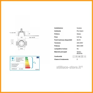 ISYLUCE-GYPSOS-FARETTO-INCASSO-GESSO-811-STILLUCE-STORE-BERGAMO_DIM