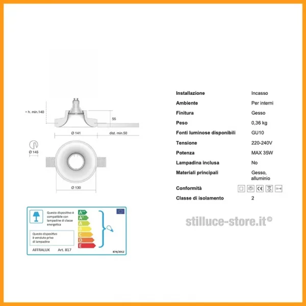 ISYLUCE-GYPSOS-FARETTO-INCASSO-GESSO-817-STILLUCE-STORE-BERGAMO_DIM